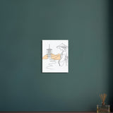 Tranquil Japanese Line Art - Canvas Edition - - Canvas Prints