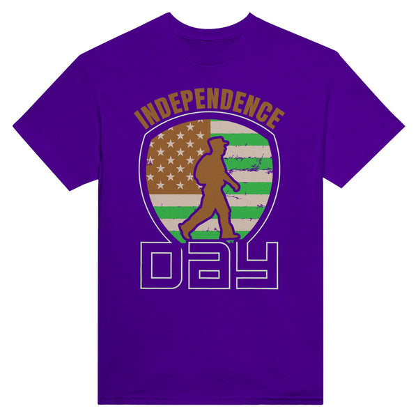 Liberty Lines - Celebrate Independence Day in Style! - Purple - T-Shirts