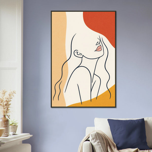 Abstract Muse – Minimalist Metal Poster Gift - - Metal Framed Posters