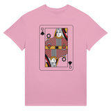 Playing Cards- Q- Ultra Cotton Unisex Crewneck T-shirt - - Print Material