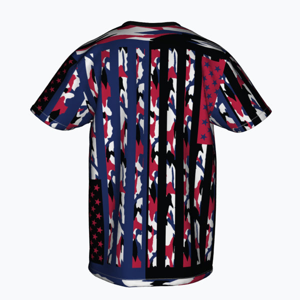 Stars & Stripes Reimagined - Modern Camo Tee - - T-shirts