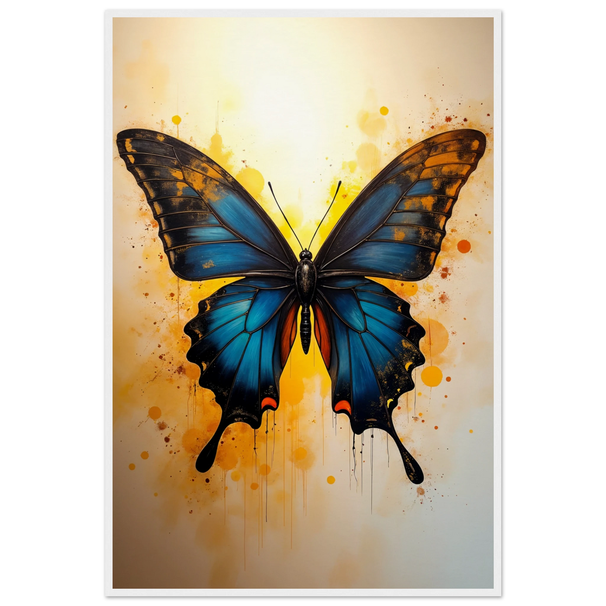 Surprise Her – Framed Butterfly Art - - Wooden Framed Posters