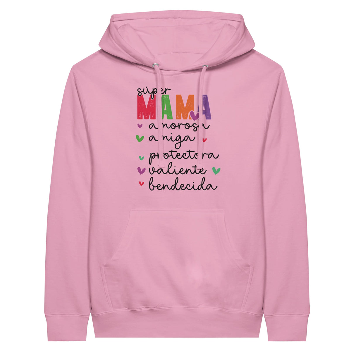 Soulful Sentiments - Embrace Every Emotion Unisex Pullover Hoodie - Light Pink - Print Material