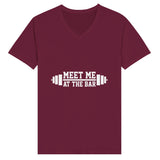 Elevate Your Workout Vibes - Join Me at the Bar - Maroon - T-shirts