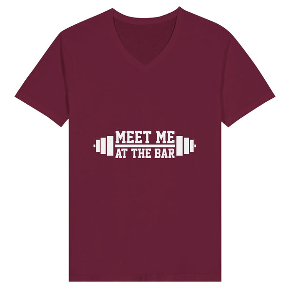 Elevate Your Workout Vibes - Join Me at the Bar - Maroon - T-shirts