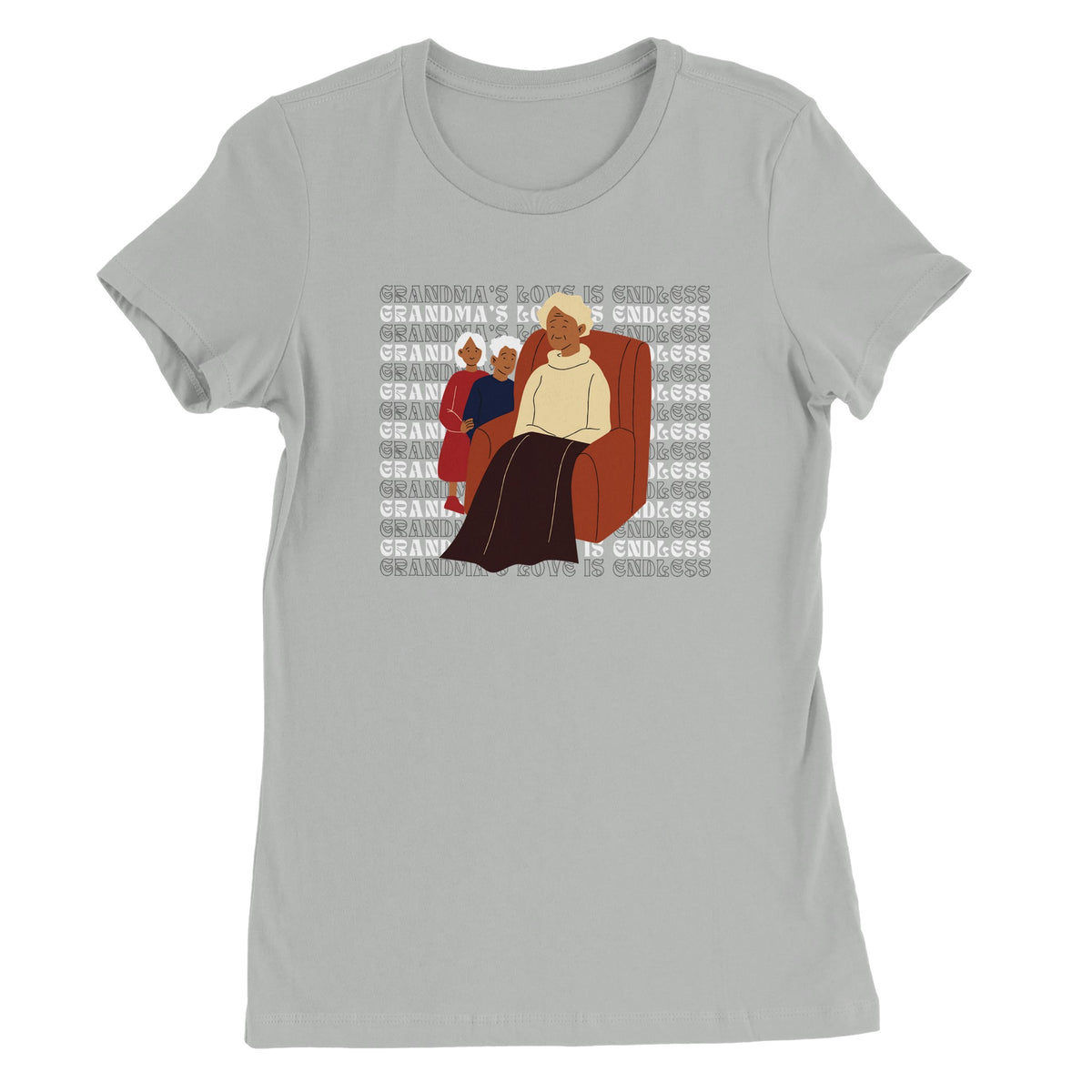 Grandma’s Endless Love Tee – Bella + Canvas - Silver - T-Shirt