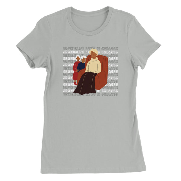 Grandma’s Endless Love Tee – Bella + Canvas - Silver - T-Shirt