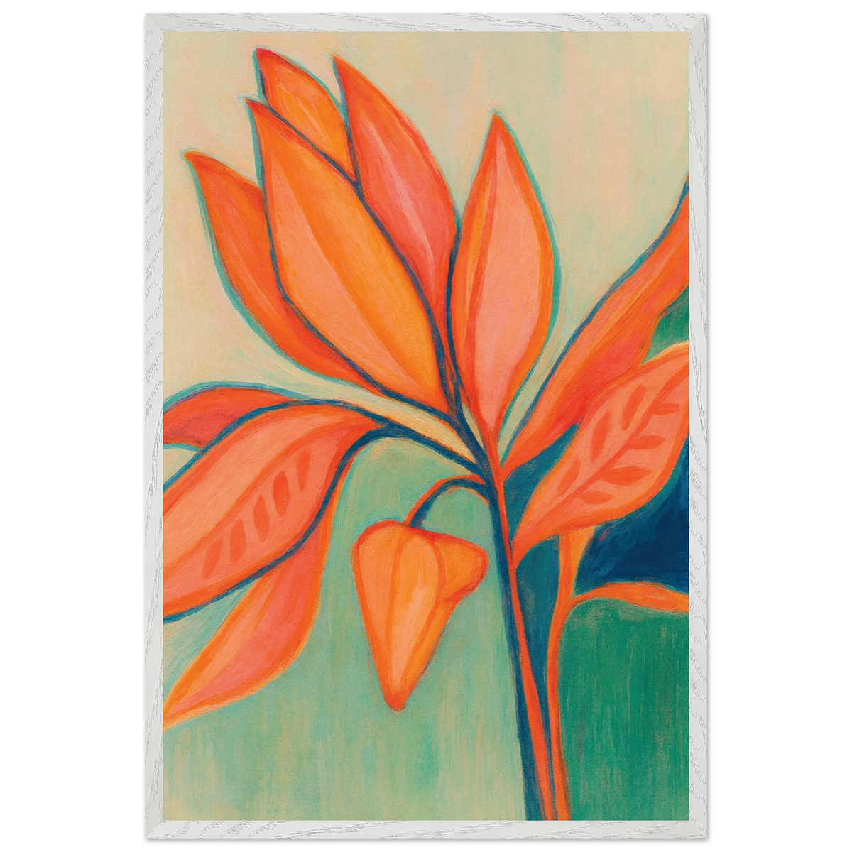 Nature-Inspired Wooden Framed Poster – Gift of Color - - Wooden Framed Posters