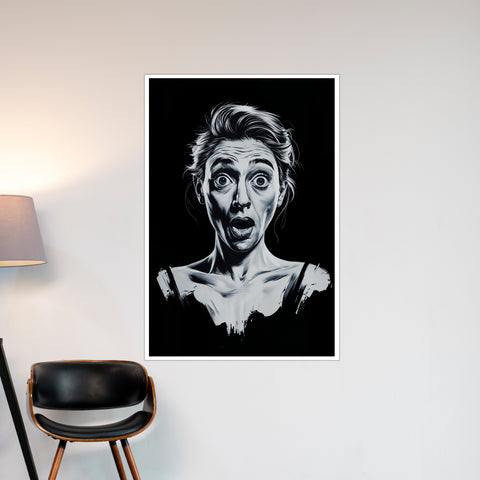 Image of Frozen in Surprise - Black &amp; White Drama