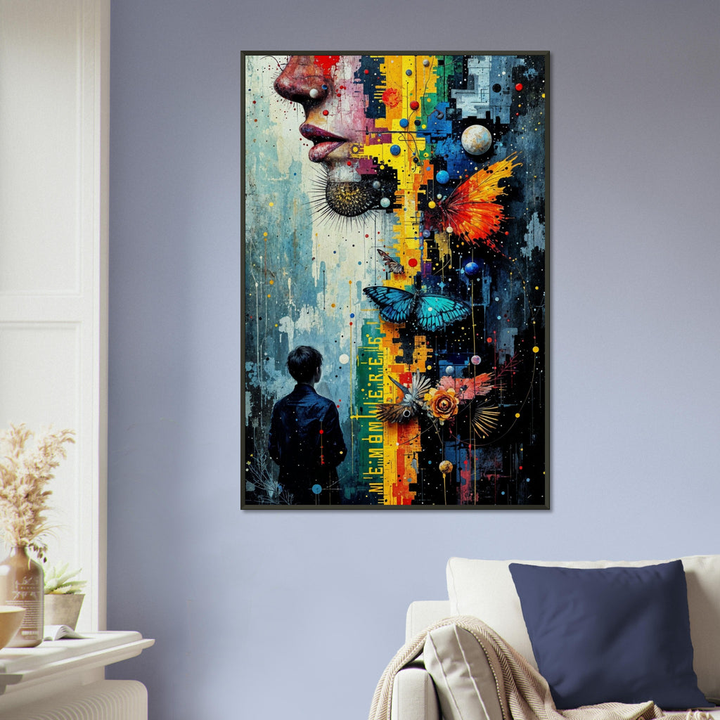 Butterflies and Universes - A Surreal Connection - 60x90 cm 24x36″ - Framed Posters