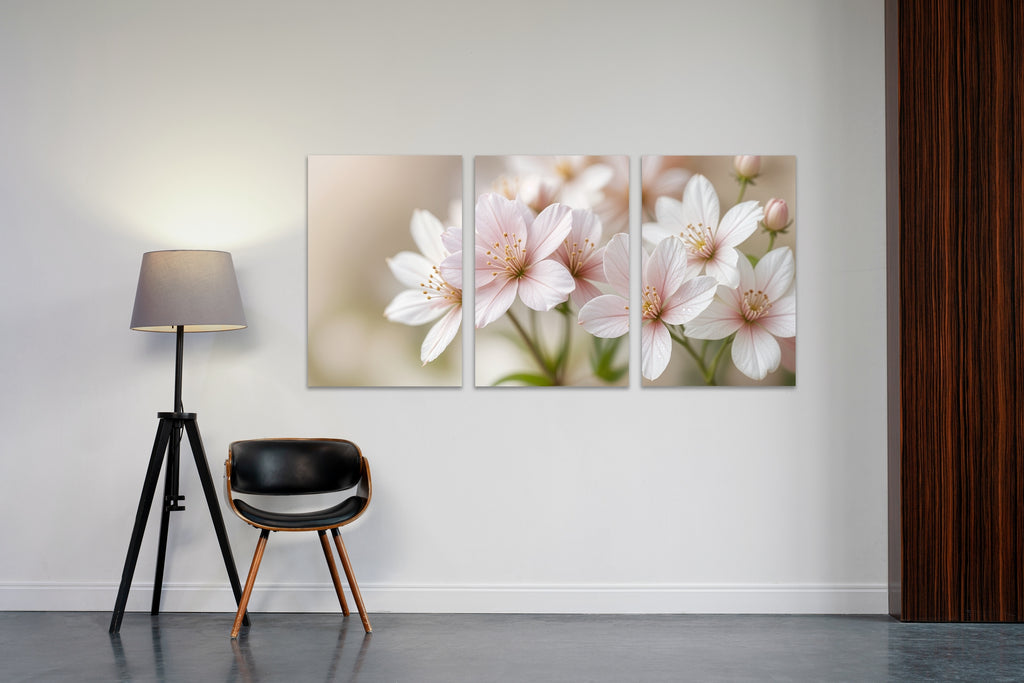 Tranquil Bloom Triptych - - Posters