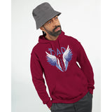 Soaring High - Celebrating Fatherhood - Cardinal Red - Hoodies