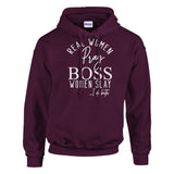 Empowerment Essentials - REAL WOMEN Collection - Maroon - Hoodies