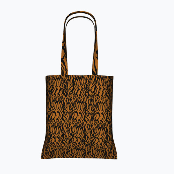 Wild Elegance - The Bold Tiger Tote - - Tote Bags