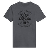 Campfire Bliss - Happy Camper Marshmallows - Dark Heather - Crewneck T.shirts