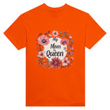 My Mom, My Queen - Floral Elegance for Her Majesty - Orange - T-shirts