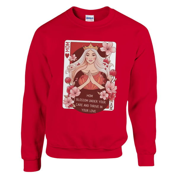 Queen of Hearts - Cherishing the Bond with Mom - Red - Sweatshirts