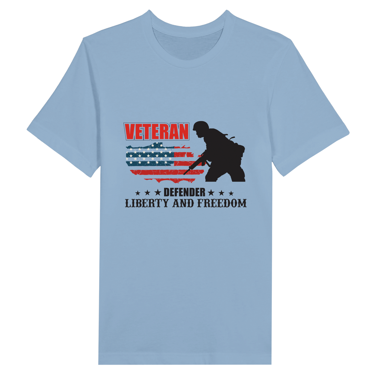 Guardians of Liberty-Veteran Defender Tee - Light Blue - T-Shirts