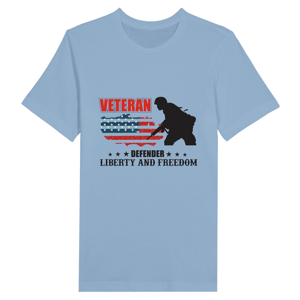 Guardians of Liberty-Veteran Defender Tee - Light Blue - T-Shirts