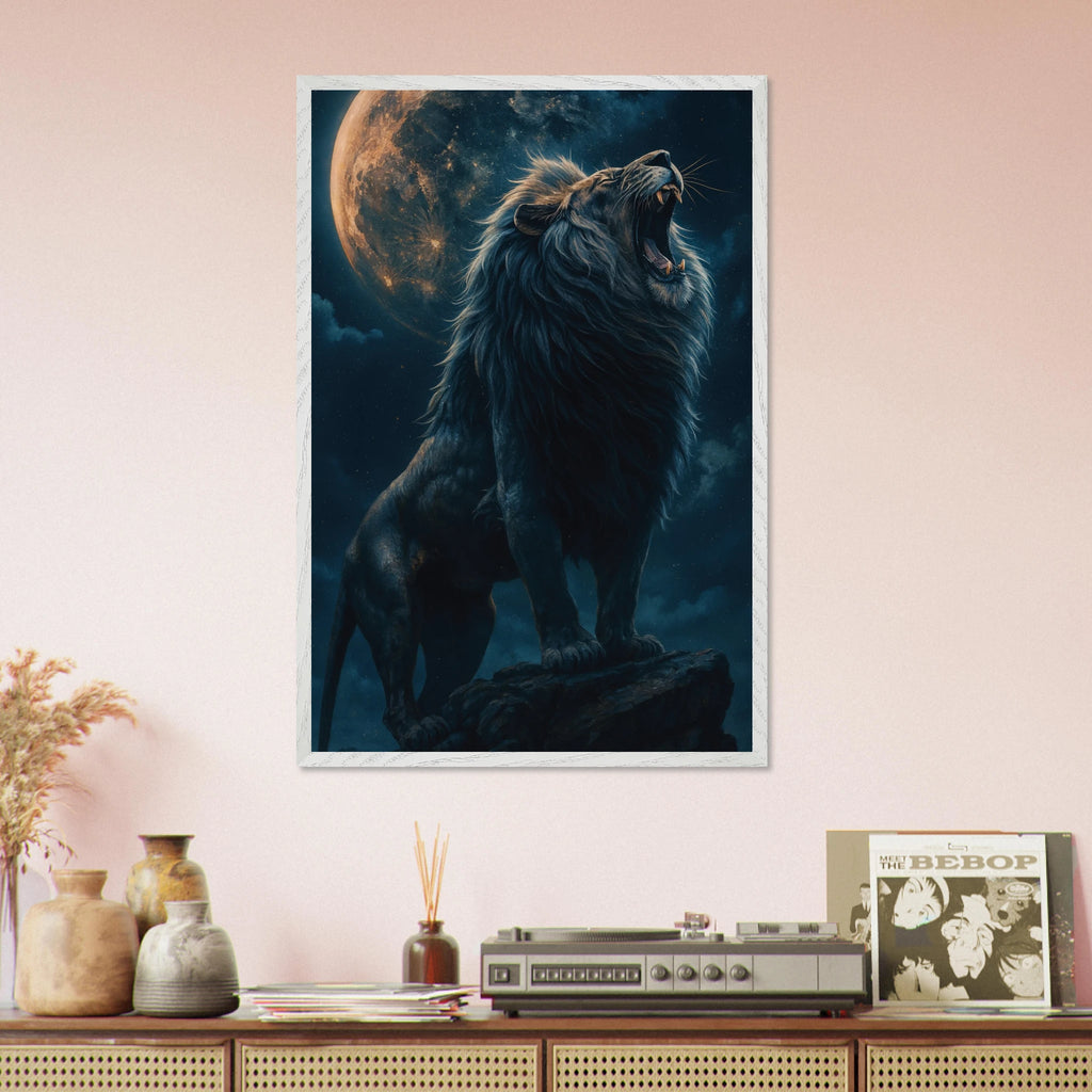King of the Night – Wooden Framed Poster Gift - - Wooden Framed Posters