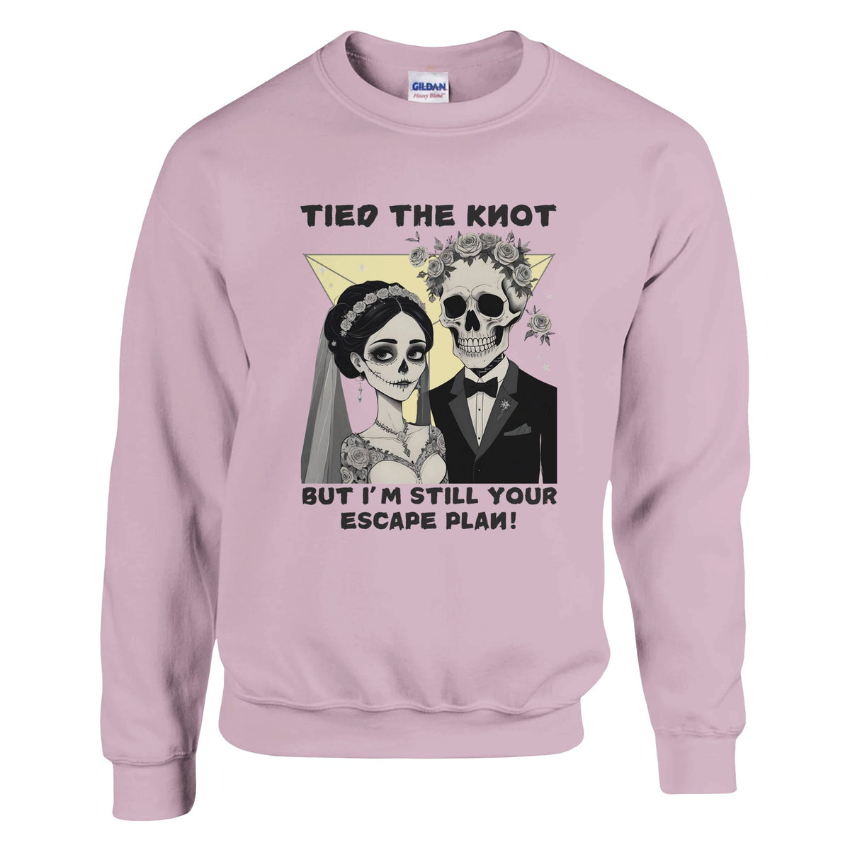 Til Death Do Us Part - Gothic Wedding Crewneck - Light Pink - Sweatshirts