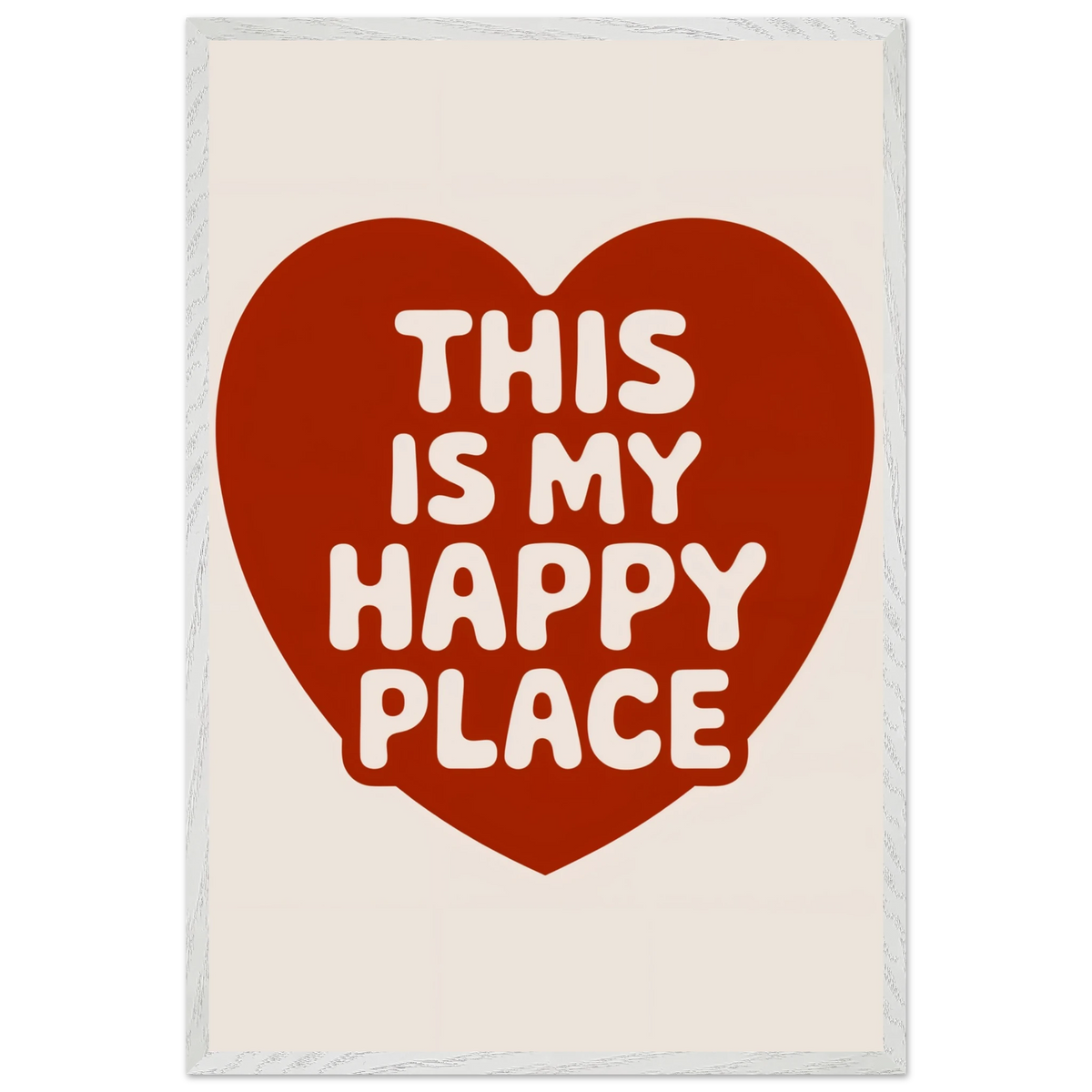 This Is My Happy Place – Framed Poster for Loved Ones - - Wooden Framed Posters