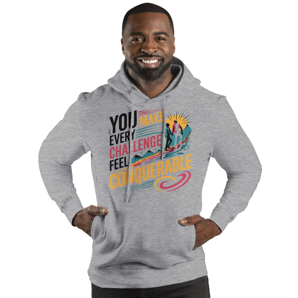 Facing Life’s Challenges Together – A Hoodie for Him - Oatmeal Heather - Hoodies