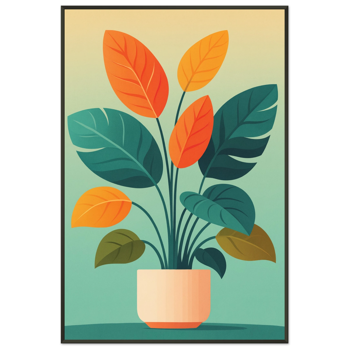 Gift Botanical Calm – Metal Framed Poster for Plant Lovers - Default Title - Metal Framed Posters