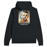 Masked Emotions Pullover - Reveal the Unseen - Black - Hoodies