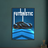 Futuristic Elegance - Premium Framed Poster - - Wooden Framed Posters