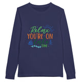 Escape to Relaxation - Let Our Sweatshirt Transport You! - Storm - Long Sleeve T-shirts