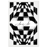 Modern Maze - Aim of Art Illusion - 28x43 cm XL (11x17″) White frame - Wooden Framed Posters