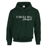 Big Hearted Warmth - Wear Your Kindness - Forest Green - Hoodies