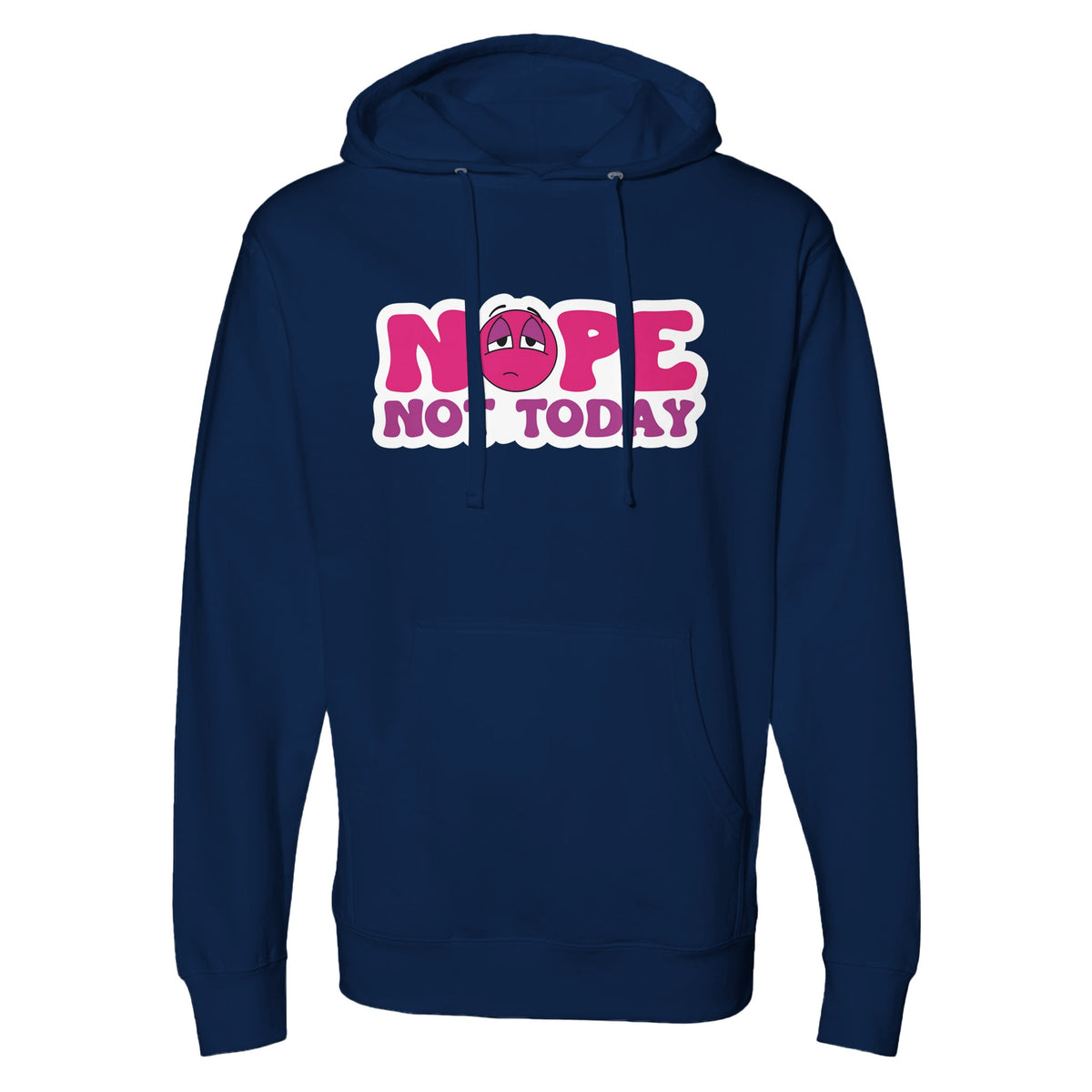 Bold Boundaries - The 'Not Today' Statement Piece - Classic Navy - Hoodies