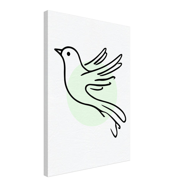 Soaring Grace - Minimalist Bird Canvas Art - 50x70 cm 20x28″ - Canvas Prints