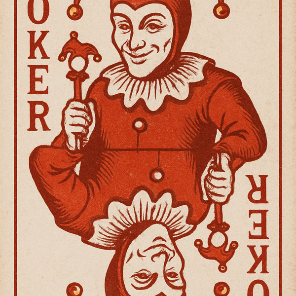 Vintage Jokers - Metal and Wooden Framed Poster - - Framed Posters