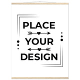 Stunning Art Display - Premium Customizable Poster - 75x100 cm 30x40″ Natural wood wall hanger - Posters With Hanger