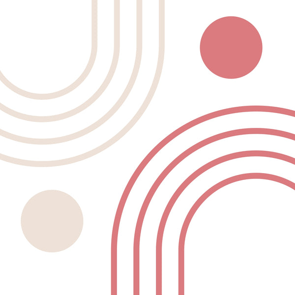 Blush Arches - Wooden and Metal Framed Poster Set - - Framed Posters