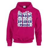 Embrace Your Voice - Speaker PHONE Attire - Heliconia - Hoodies