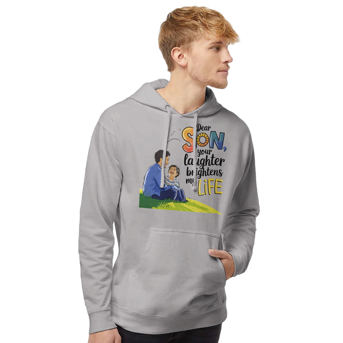 Brighten My Life - A Father's Love in Every Stitch - smoke - Sweatshirts