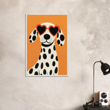 Cool Dalmatian Wooden Framed Poster – Dog Lover Gift - - Wooden Framed Posters