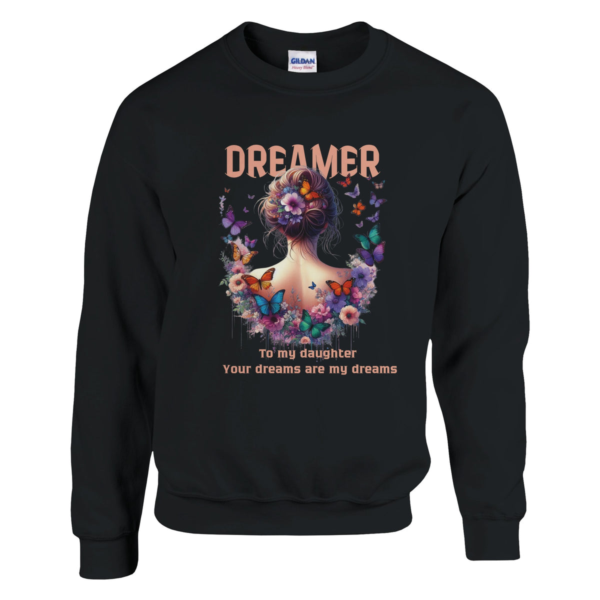 Butterflies and Dreams – A Mother’s Love in Every Flight - Black - Sweatshirts