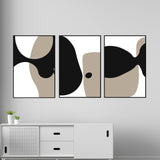 Abstract Silence in Earthy Tones - Metal Framed Poster - 24x36 - Metal Framed Posters