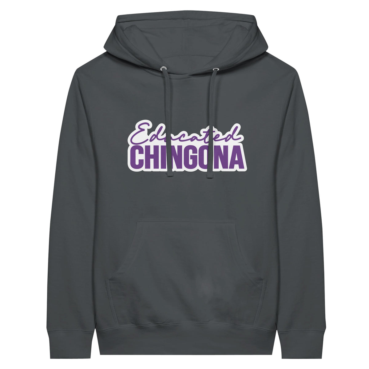 Educated Chingona - Empowering Memories Unleashed - Charcoal - Pullover Hoodies