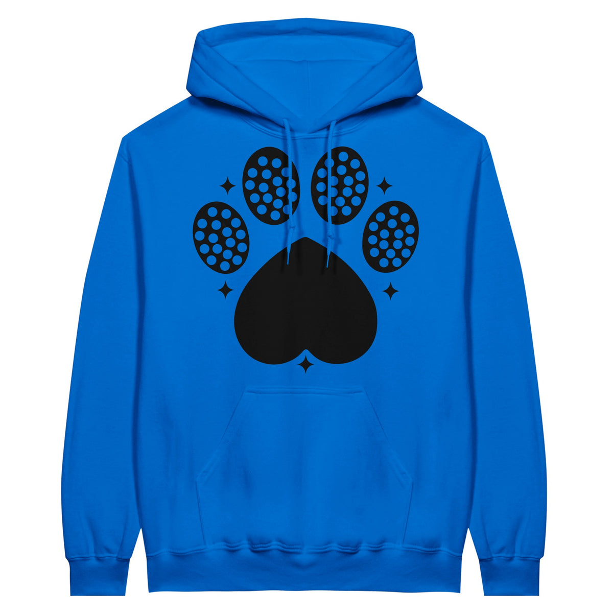 Tread Lightly - Dog Paw Print Hoodie for Animal Lovers - Royal - Hoodies