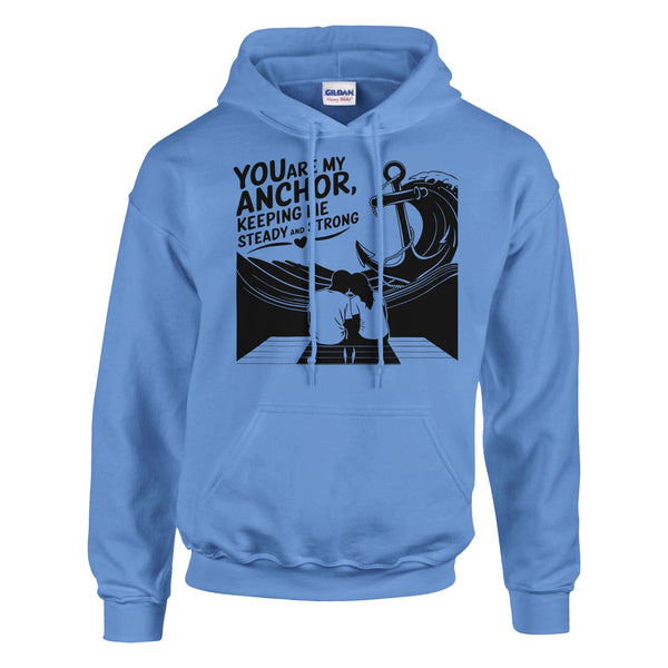 Heart and Soul – A Meaningful Gift for Your Husband - Carolina Blue - Hoodies