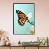Butterfly Bliss Wooden Poster Gift - Black frame - Wooden Framed Posters
