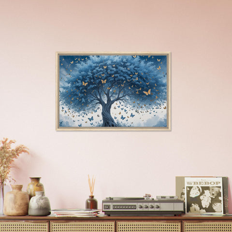 Image of Tree of Dreams - Ethereal Butterflies in Flight