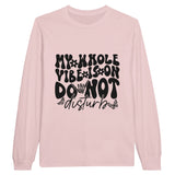 Vibing in Style - Disturbance-Free Attire - Light Pink - Sweatshirt