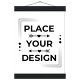 Vintage Vibes - Classic Matte Poster with Custom Magnetic Hangers - A4 21x29.7 cm 8x12″ Black wall hanger - Posters With Hanger